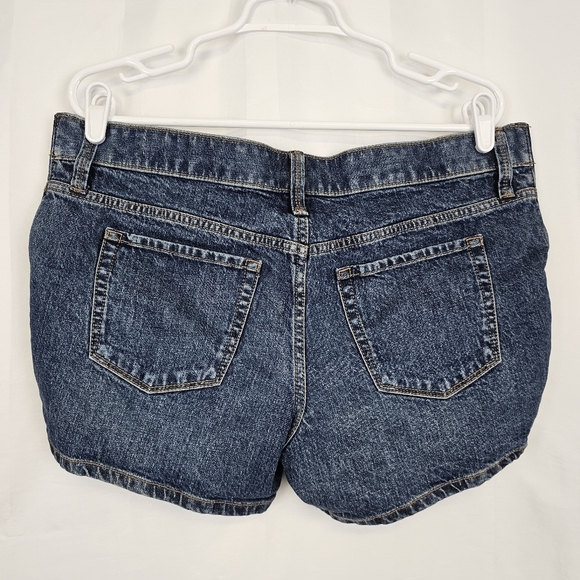 Isabel Maternity Midi Jean Shorts Size 6 Under Belly Expandable Panel Denim NWT - Picture 4 of 9